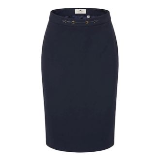 Elisabetta Franchi Mujer, Faldas, Azul, Talla: S
