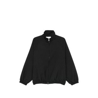 Frankie Shop Pinstripe Zip Jacket