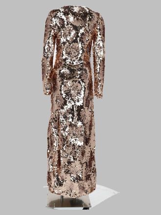 Paco Rabanne Sequin Evening Dress - Gold