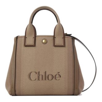 Chlo&eacute; Handbags, female, Beige, Size: ONE SIZE Small Carry Tote