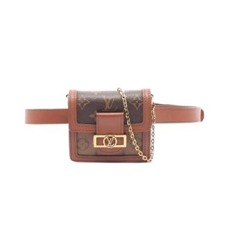 Louis Vuitton Pre-owned Dauphine BB Monogram Reverse Waist Bag - Dames - Pre-owned - Bruin - Maat: ONE Size Leer