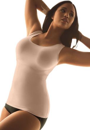 SECRET SOLUTIONS Invisible Shaper Light Control Camisole in Nude at Nordstrom, Size 32
