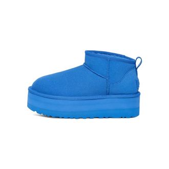 UGG Winter Boots, female, Blue, Size: 12 US Classic Ultra Mini Platform