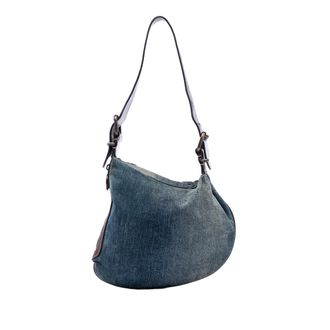 Fendi Pre-owned Womens Denim Oyster Shoulder Bag - Medium Blue Textile - One Size