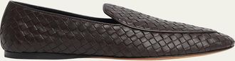 The Row Awar Woven Leather Easy Loafers