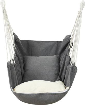 OEM Silla Colgante, Correas Y Ganchos Resistentes Para Colgar F&aacute;cilmente, Algod&oacute;n Suave, Bolsillo Lateral, Juego De Silla Con Borla, 130100cm