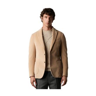 Brooks Brothers Jassen, Heren, Beige, L, Katoen, Cotton Corduroy Blazer