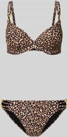 Lascana Bikini mit Allover-Animal-Print Modell Mayumi in Mittelbraun, Gr&ouml;&szlig;e 40B