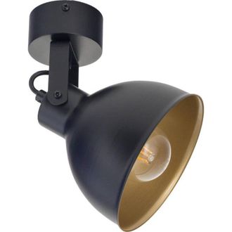 Sigma MARS lampada da soffitto nera e oro 15 cm