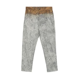 Dries Van Noten Straight Trousers, male, Gray, M, Grey Chino Trousers with Pockets
