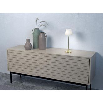 Belid 0 L&aacute;mpara De Mesa Con Pantalla Redonda C&oacute;nica Lat&oacute;n, Vidrio Opal, Cable De Encendido 1xg9