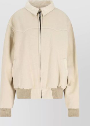 Maison Margiela casual jacket with ribbed cuffs and hem