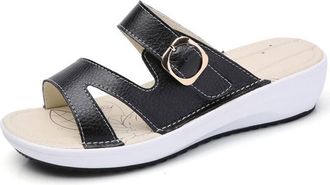 Generic Womens Slippers Summer women flat sandals Shoes black white beach slippers round toe comfortable sandals flip flops female shoes