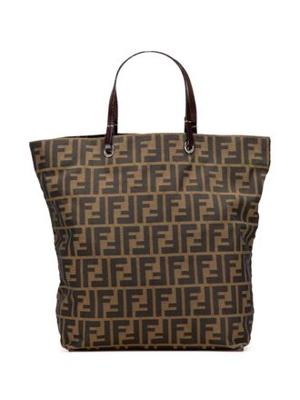 Fendi 1900s Zucca canvas shopper - Bruin