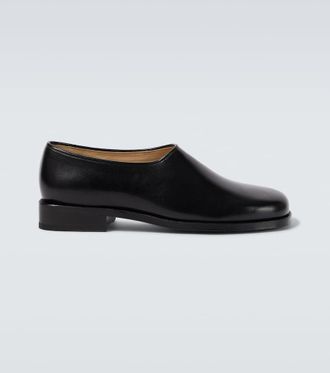 Christophe Lemaire Anatomic leather slip-on loafers