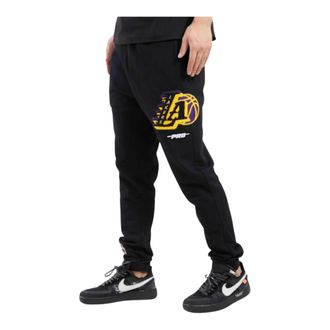 Pro Standard Pro Standard NBA Los Angeles Lakers Mash Up Logo Sweatpants in Black Men
