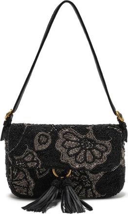 Maliparmi Blossom Embroidery Baguette - Dames - Schoudertassen - Grijs - ONE Size - Katoen - Tassen