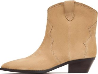 Cesare Gaspari Laag-schacht Cowboy Laarzen Hazel - Beige - Dames - Cowboylaarzen - Beige - 37 EU - Leer - Schoenen