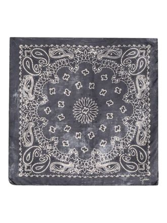 Golden Goose Golden Foulard Paisley Print Silk