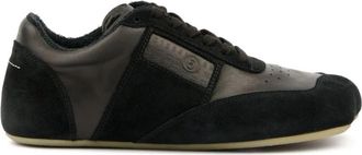 Maison Margiela Zwarte Sneakers met Geperforeerde Neus - Heren - Sneakers - Zwart - 42 EU - Schoenen
