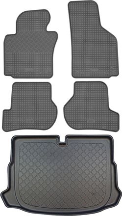OEM Volkswagen Scirocco Iii Coup&eacute; (3 Puertas) De Junio De 2008 A 2017. Juego: Alfombrillas De Goma Para Coche + Alfombrilla Para Maletero