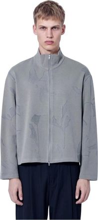 Our Legacy Shrunken Fullzip - - Sweatshirts & Hoodies - Uomo - Grigio - L