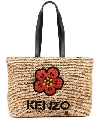 Kenzo Borsa tote Boke Flower - Toni neutri