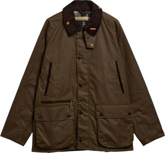 Barbour Bedale Waxed Jacket - Heren - Zomerjassen - Bruin - L - Katoen - Jassen