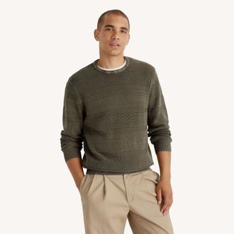 Nautica Mens Stonewashed Crewneck Sweater