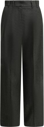 Maison Kitsun&eacute; Geklede broek - Dames - Broeken - Grijs - Maat: XS Katoen