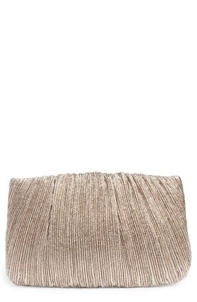 Loeffler Randall Brit Pleated Clutch in Champ at Nordstrom