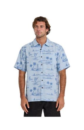 Quiksilver Sail Away WM SS Short Sleeve Shirt in Skyway at Nordstrom, Size Xx-Large