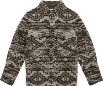 Isabel Marant Zwarte Knoopsluiting Buitenkleding Jas - Heren - Zomerjassen - Veelkleurig - M - Jassen