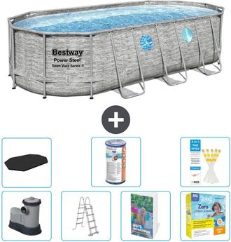 Bestway Piscina Bestway Power Steel Oval - 549x274x122 Cm - 8-piezas S572