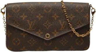 Louis Vuitton Pre-owned Pochette Felicie Monogram Borsa a Spalla con Catena - - Pre-owned - Donna - Marrone - ONE SIZE