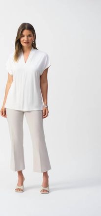 Joseph Ribkoff Ankle Pants In Grey/white