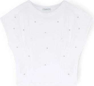 Motivi T-Shirts - Dames - T-shirts - Wit - XS - Katoen - Tops