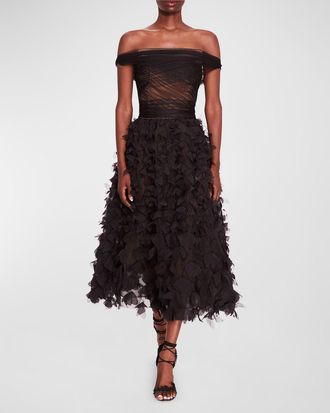 Anthropologie ★ Helsi Norah Plunging Floral Maxi Dress Helsi Norah Plunging Dimensional Floral Column Maxi Dress