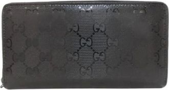 Gucci Pre-owned Wallets, female, Black, Size: ONE SIZE Pre-owned Long Wallet (Bi-fold)