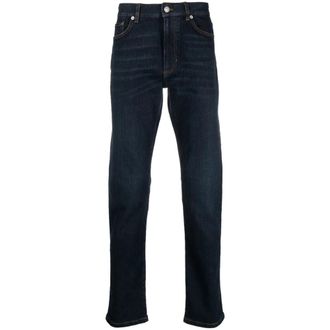 Ermenegildo Zegna Jeans, Heren, Blauw, W36, Katoen, Slim-fit Jeans