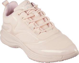 Skechers Womens Hot Melt Embossed Neoprene Low Top Trainers in Blush - Pink - Size UK 6.5