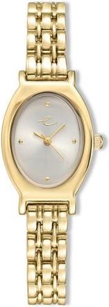 Ettika Classic Oval Dial Two-Tone Bracelet Watch in Bone And Gold at Nordstrom Rack