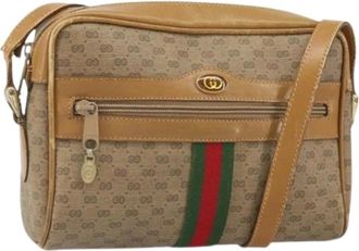 Gucci Pre-owned Cross Body Bags, female, Beige, Size: ONE SIZE Pre-owned Cross Body Bag