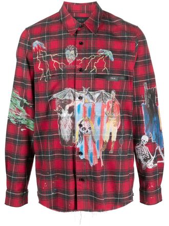 Amiri Overhemd met grafische print - Rood