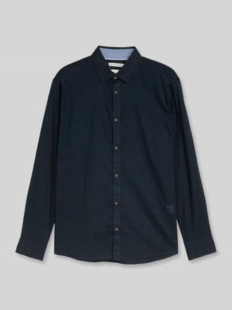Tom Tailor Regular Fit Freizeithemd aus Leinen-Baumwolle-Mix in Marine, Gr&ouml;&szlig;e XXXL