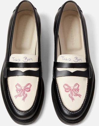 Duke + Dexter Duke + Dexter, Womens Wilde Bow Penny Loafer - Womens, Size 3