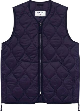 Sebago Plymouth Vest - Heren - Bodywarmers - Blauw - L - Polyester - Jassen