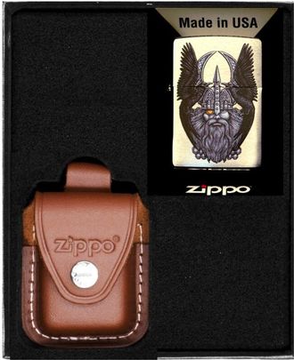 OEM Encendedor Zippo Odin Con Ravin Set De Regalo N.&deg; 2