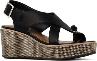 Donald J Pliner Alanee01 Leather Slingback Wedge Sandal