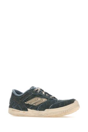 Balenciaga Mens Denim Hamptons Sneakers Blueoffwhite